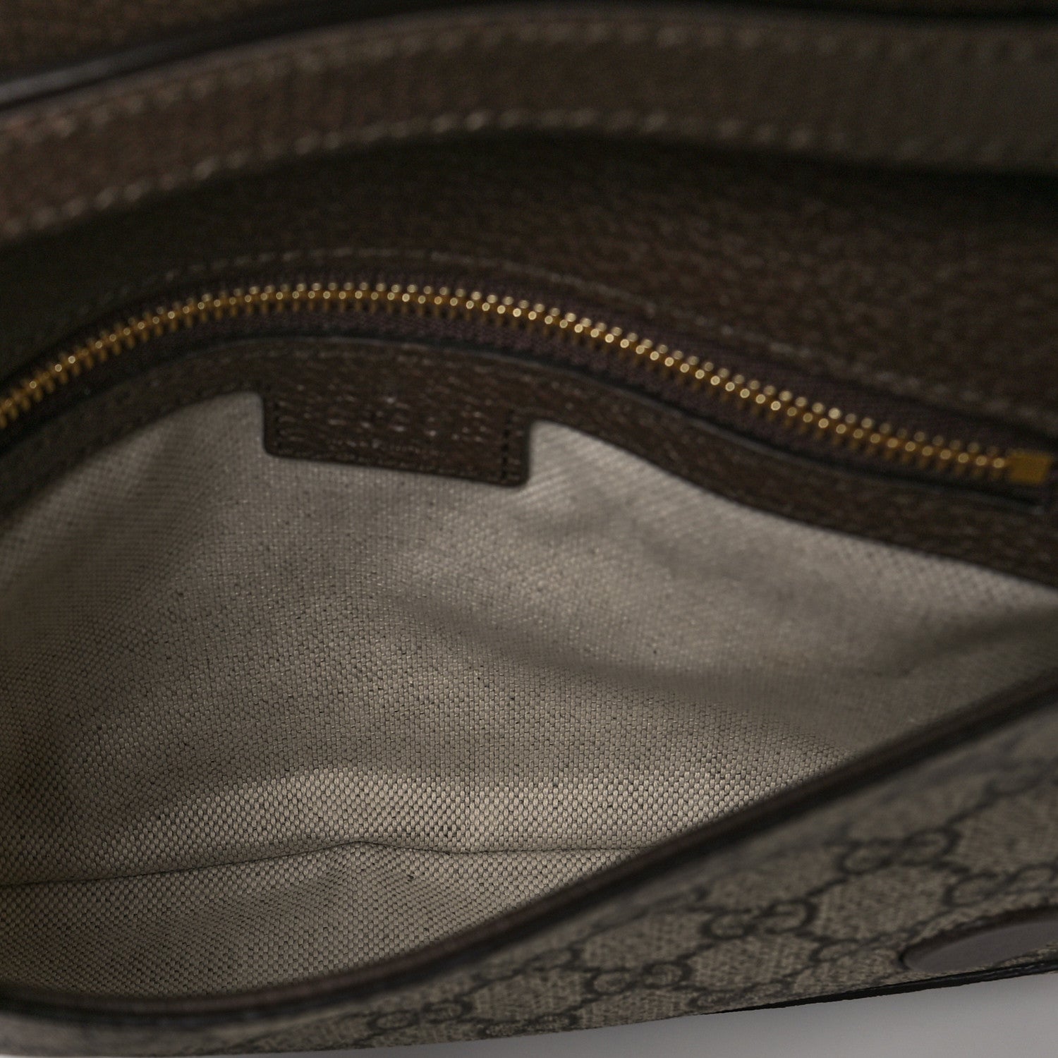 Gucci GG Supreme Monogram Textured Dollar Calfskin Blondie Chain Shoulder Flap Bag Beige Ebony New Acero 5 of 10