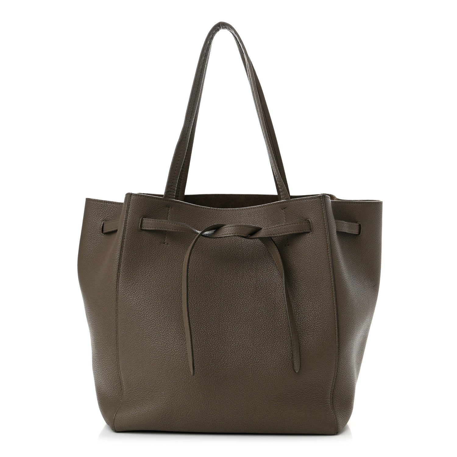 Celine Soft Grained Calfskin Small Belt Cabas Phantom Taupe 1 of 14