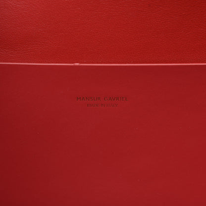 Mansur Gavriel Calfskin Triangle Tote Flamma 8 of 8