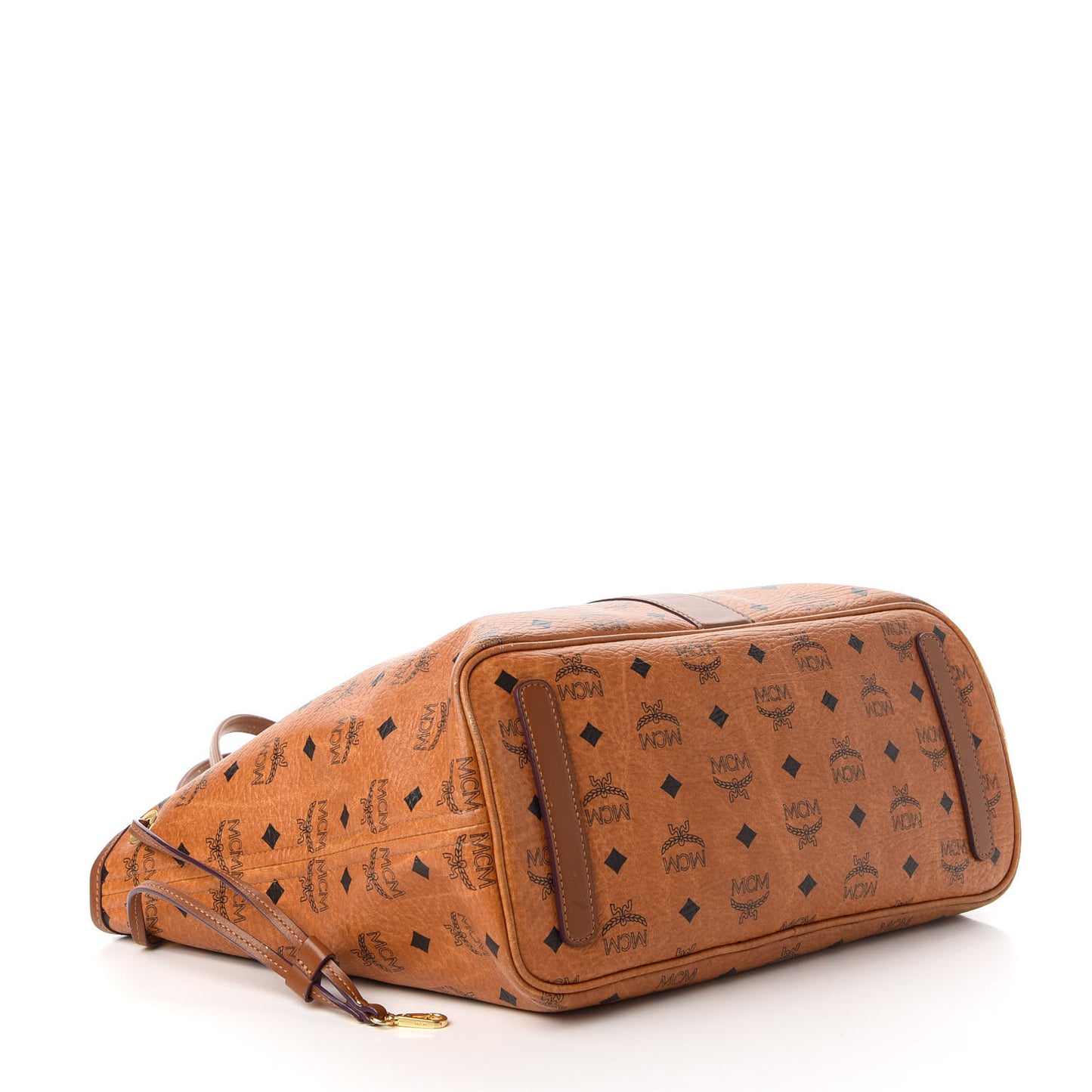 Visetos Medium Liz Reversible Shopper Tote Cognac