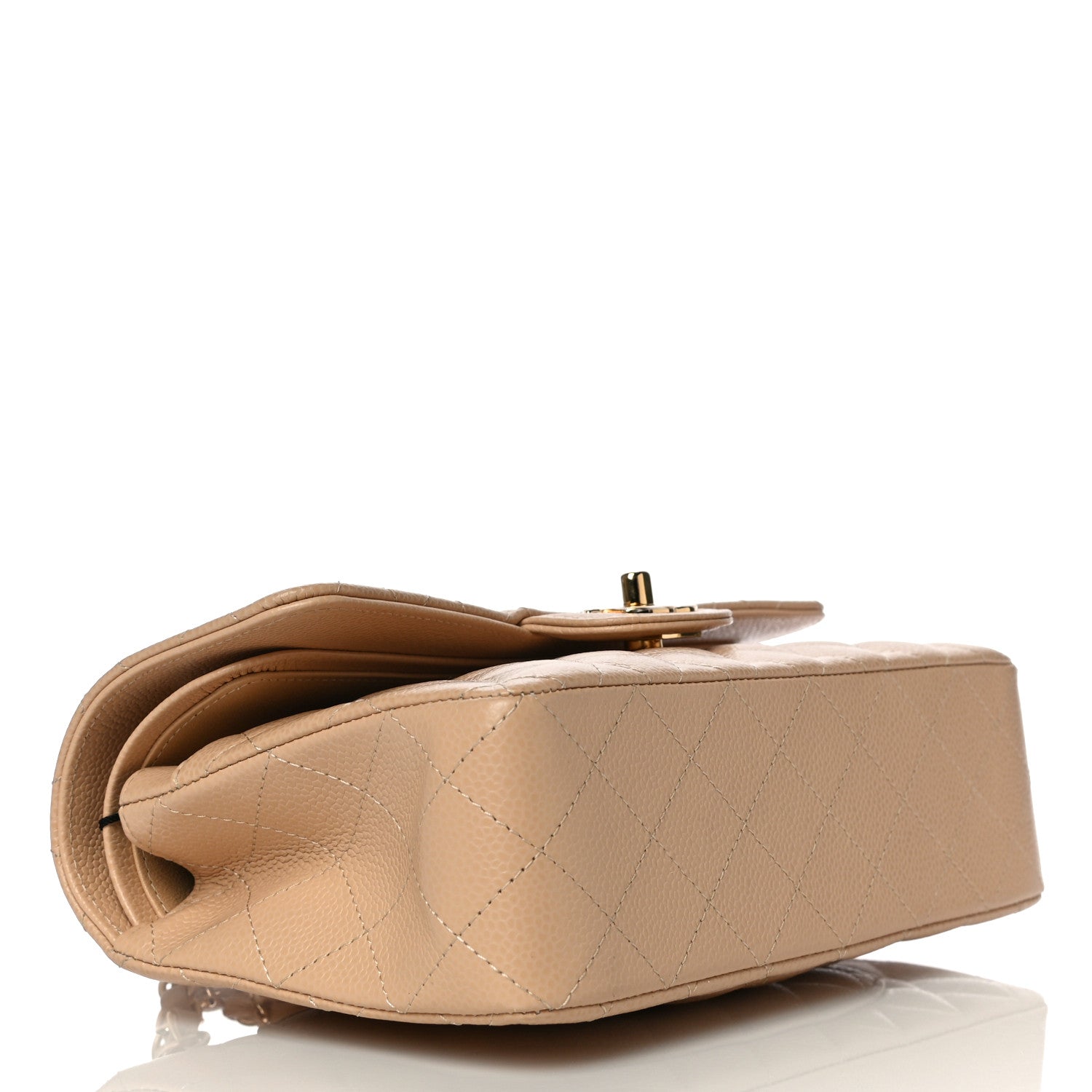 Chanel Caviar Quilted Small Double Flap Beige 4 of 10