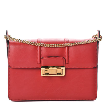 Lanvin Smooth Calfskin Small Jiji Shoulder Bag Red 1 of 9