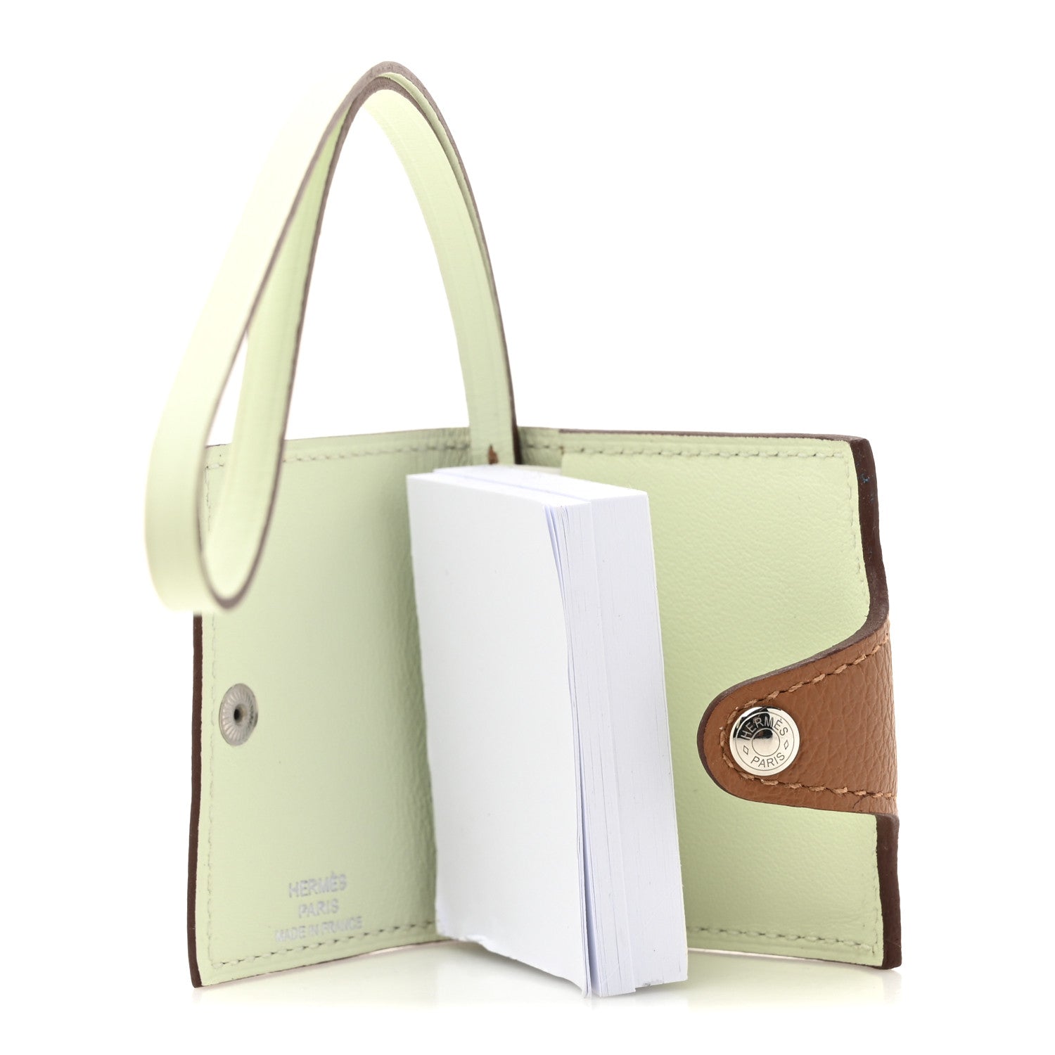 Hermes Togo Swift Nano Ulysse Bag Charm Gold Vert Fizz 4 of 6