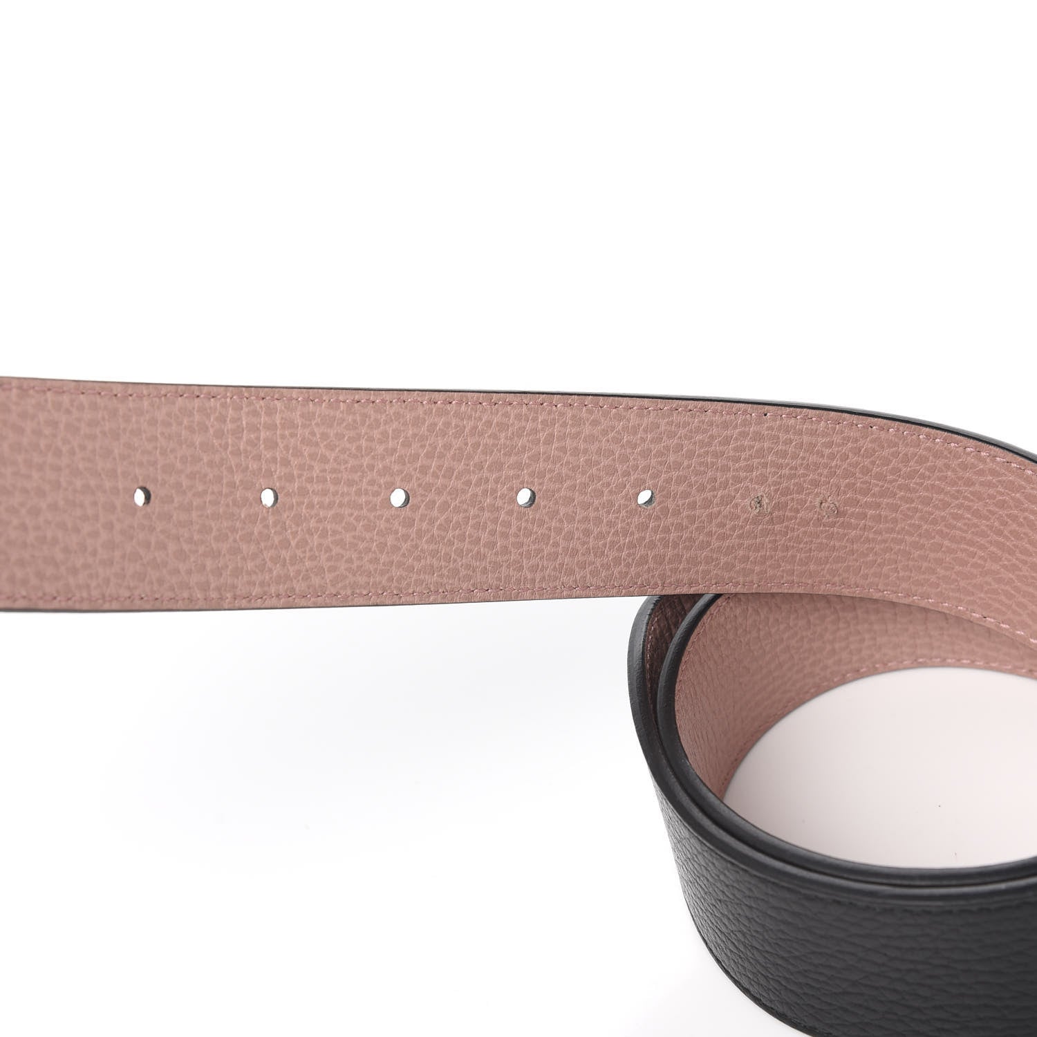 Gucci Calfskin 1973 Reversible Belt 90 36 Black Pink 6 of 7