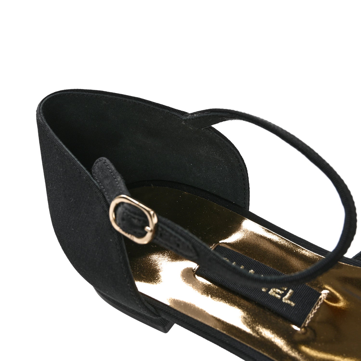 Chanel Mesh Grosgrain Cap Toe CC Flats 42 Black 10 of 11