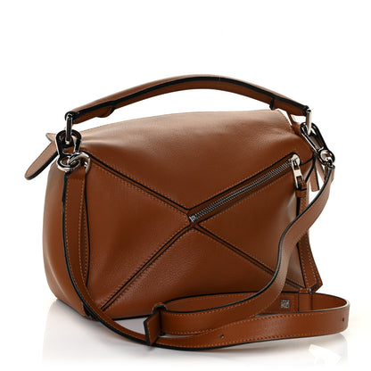Loewe Calfskin Small Puzzle Bag Tan 4 of 11