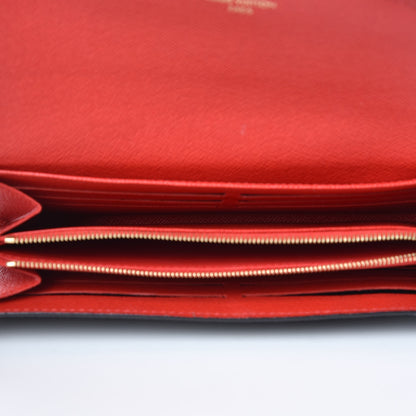 Louis Vuitton Monogram Sarah Wallet NM Coquelicot 5 of 7