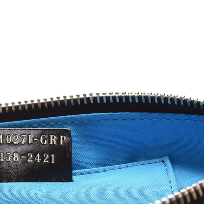 Fendi Zucca Spalmati Vitello Elite Pochette Tobacco Turchese 7 of 10