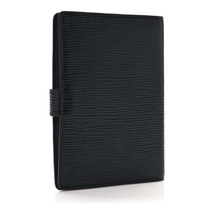 Louis Vuitton Epi Small Ring Agenda Cover Black 2 of 9