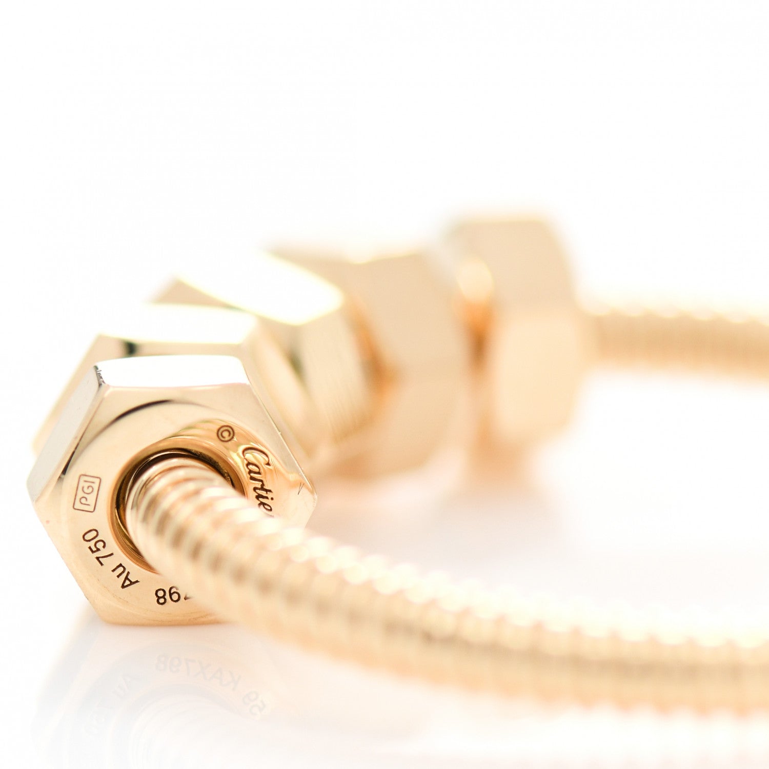 Cartier 18K Yellow Gold Ecrou De Cartier Ring 59 8.75 5 of 6