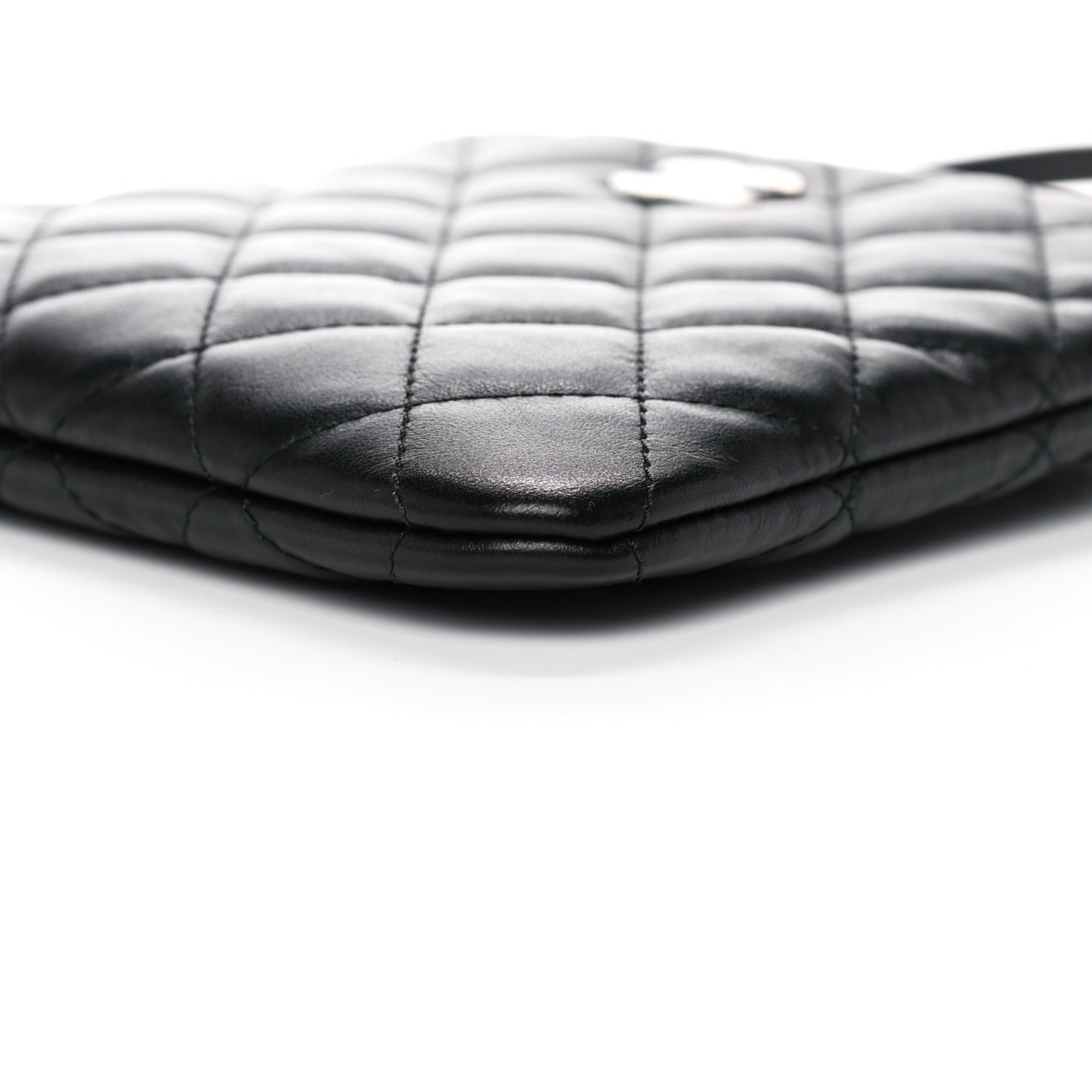 Lambskin Quilted Crossbody Bag Black