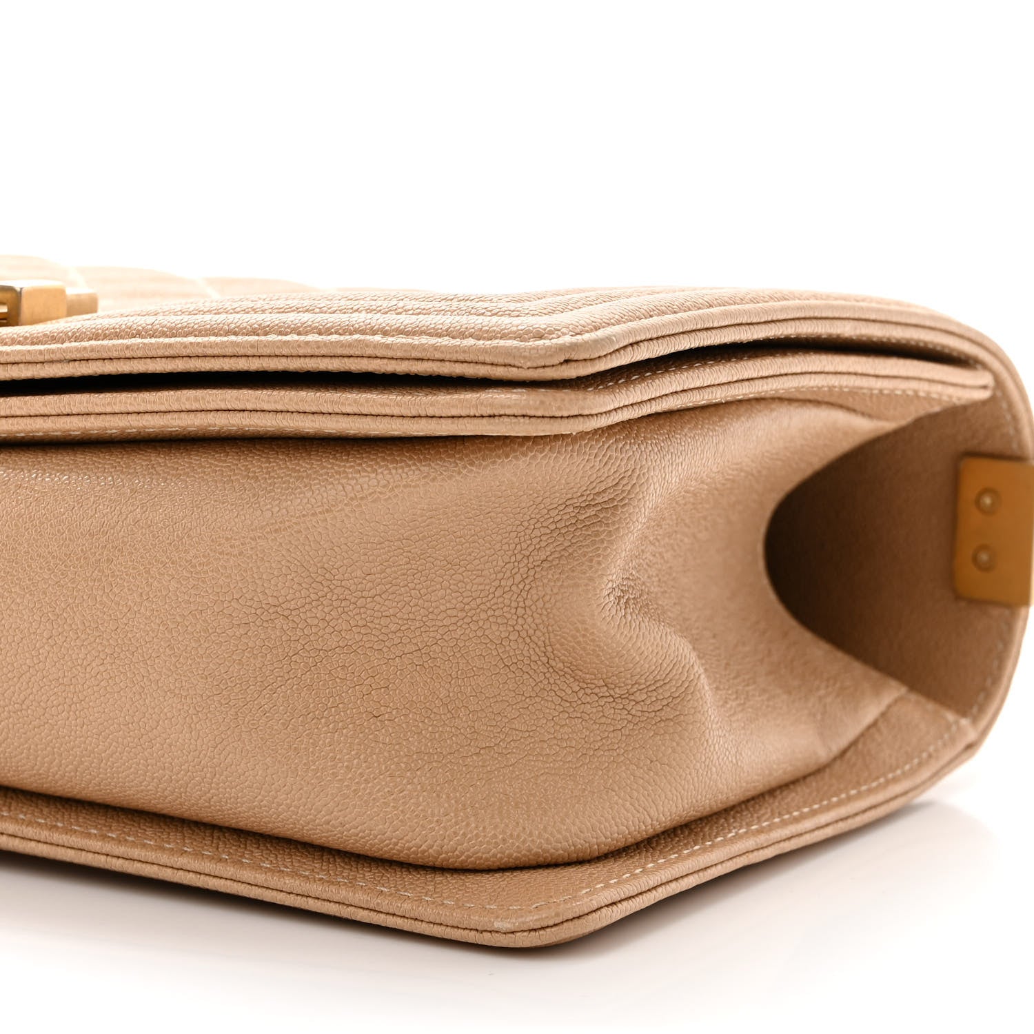 Chanel Caviar Quilted Medium Boy Flap Beige 10 of 11