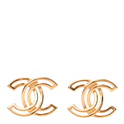 Chanel Metal Obazine CC Earrings Gold 1 of 4