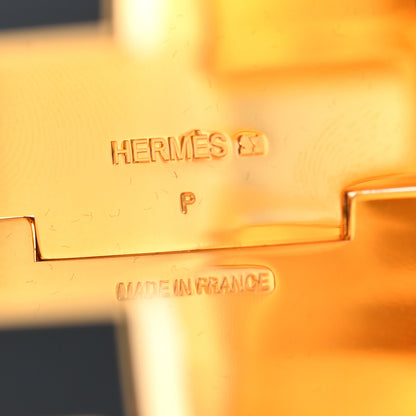 Hermes Enamel Extra Wide Clic Clac H Bracelet PM Black 4 of 4