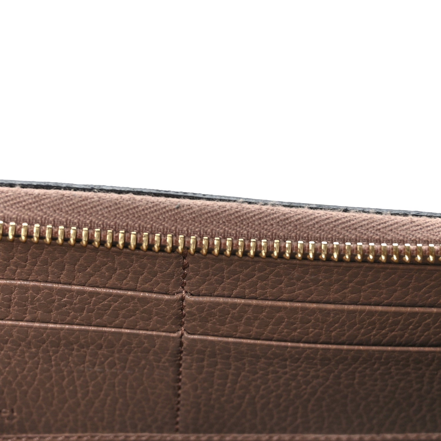 Gucci Dollar Calfskin GG Supreme Monogram GG Marmont Zip Around Wallet Porcelain Rose Beige Ebony 7 of 7