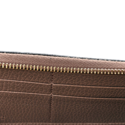 Gucci Dollar Calfskin GG Supreme Monogram GG Marmont Zip Around Wallet Porcelain Rose Beige Ebony 7 of 7