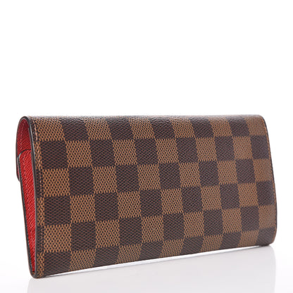 Louis Vuitton Damier Ebene Josephine Wallet Red 4 of 10