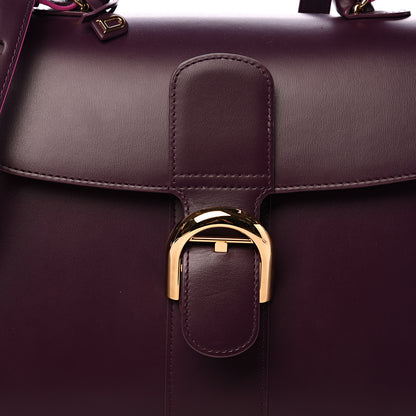 Delvaux Boxed Calfskin MM Magic Brillant Satchel Prune 7 of 9