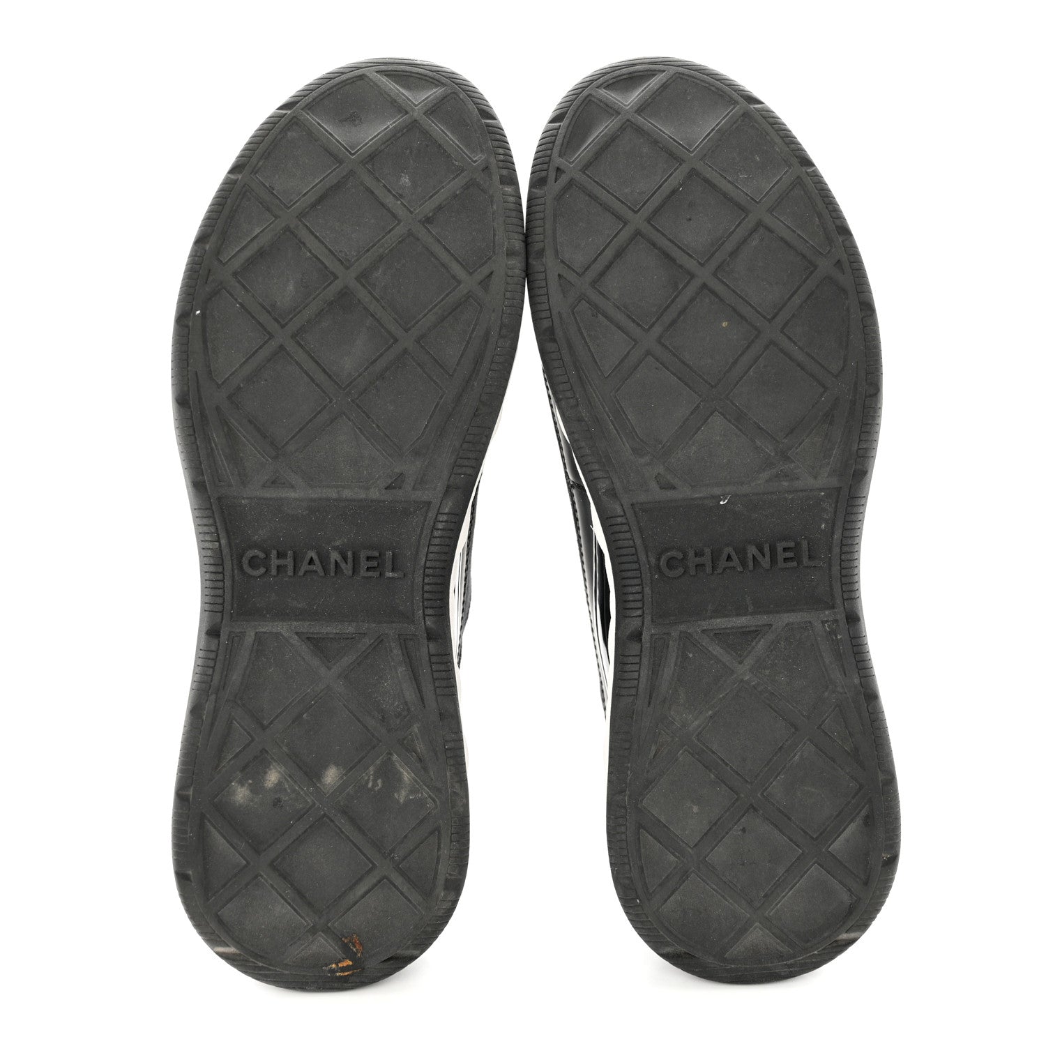 Chanel Velvet Calfskin Mixed Fibers CC Sneakers 38.5 Black 5 of 7