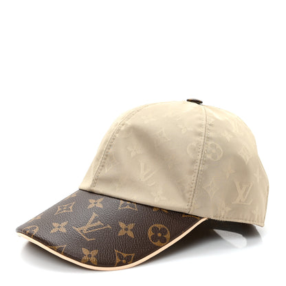 Louis Vuitton Polyester Silk Monogram LV Get Ready Cap L Beige 1 of 10