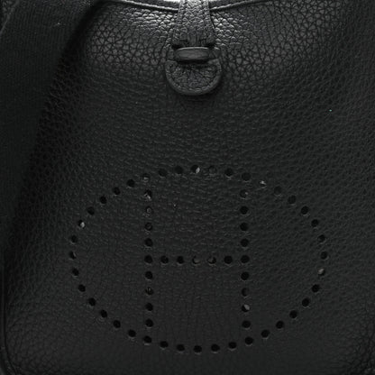 Hermes Taurillon Clemence Evelyne TPM Black 10 of 11