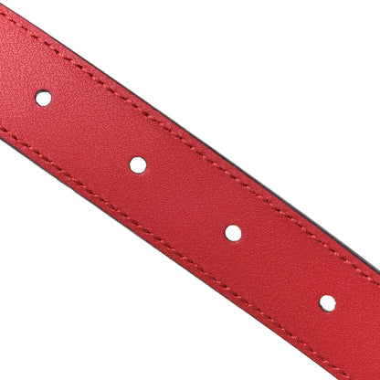 Gucci Moon Calfskin Torchon Double G 25mm Belt 105 42 Hibiscus Red 4 of 4