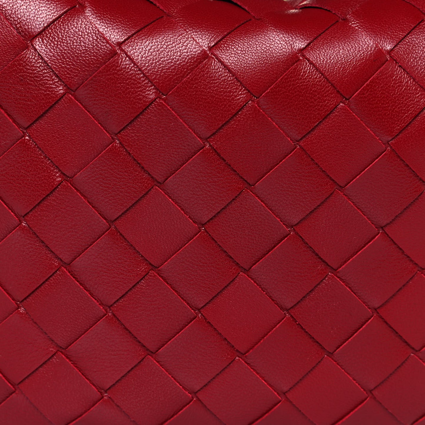 Nappa Intrecciato Mini Jodie Dark Red