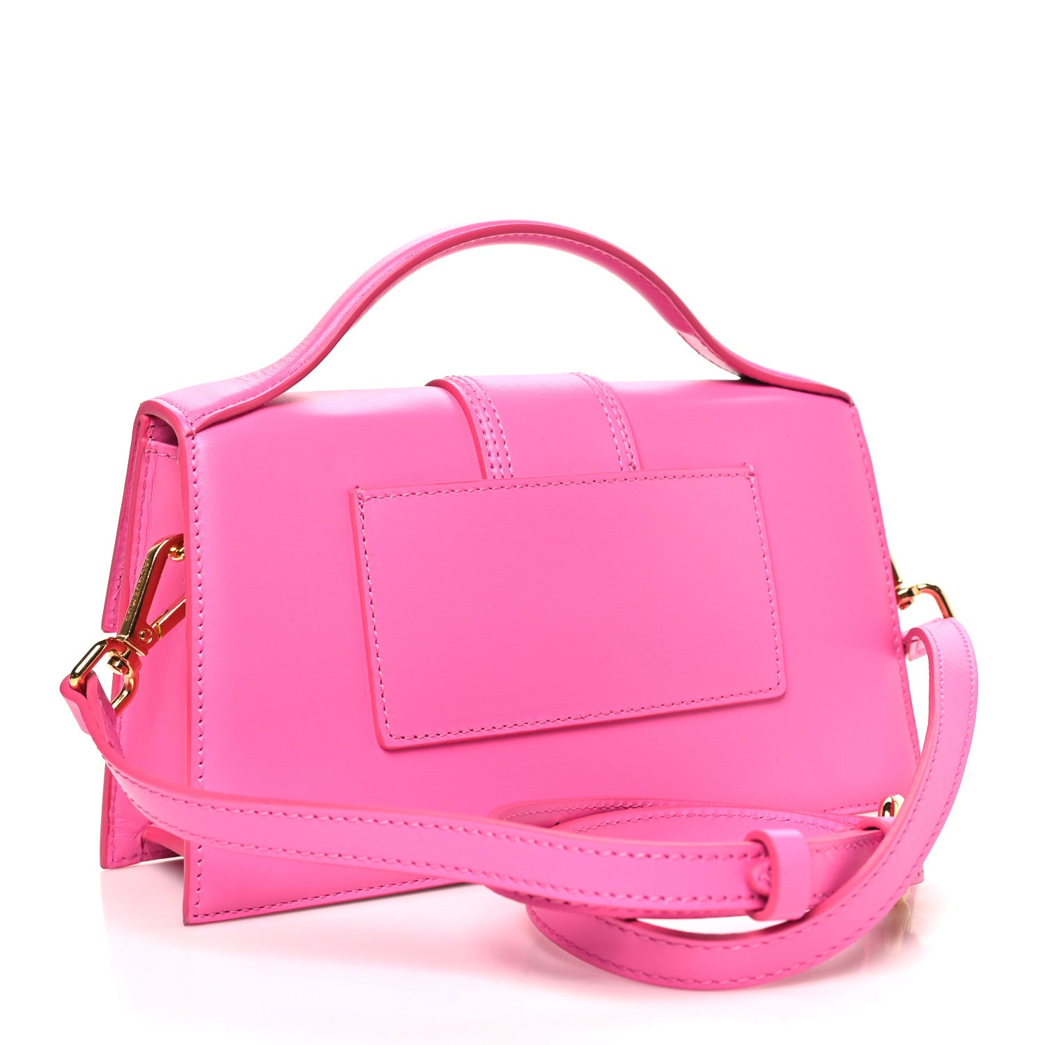 Jacquemus Smooth Calfskin Le Grand Bambino Neon Pink 1896181