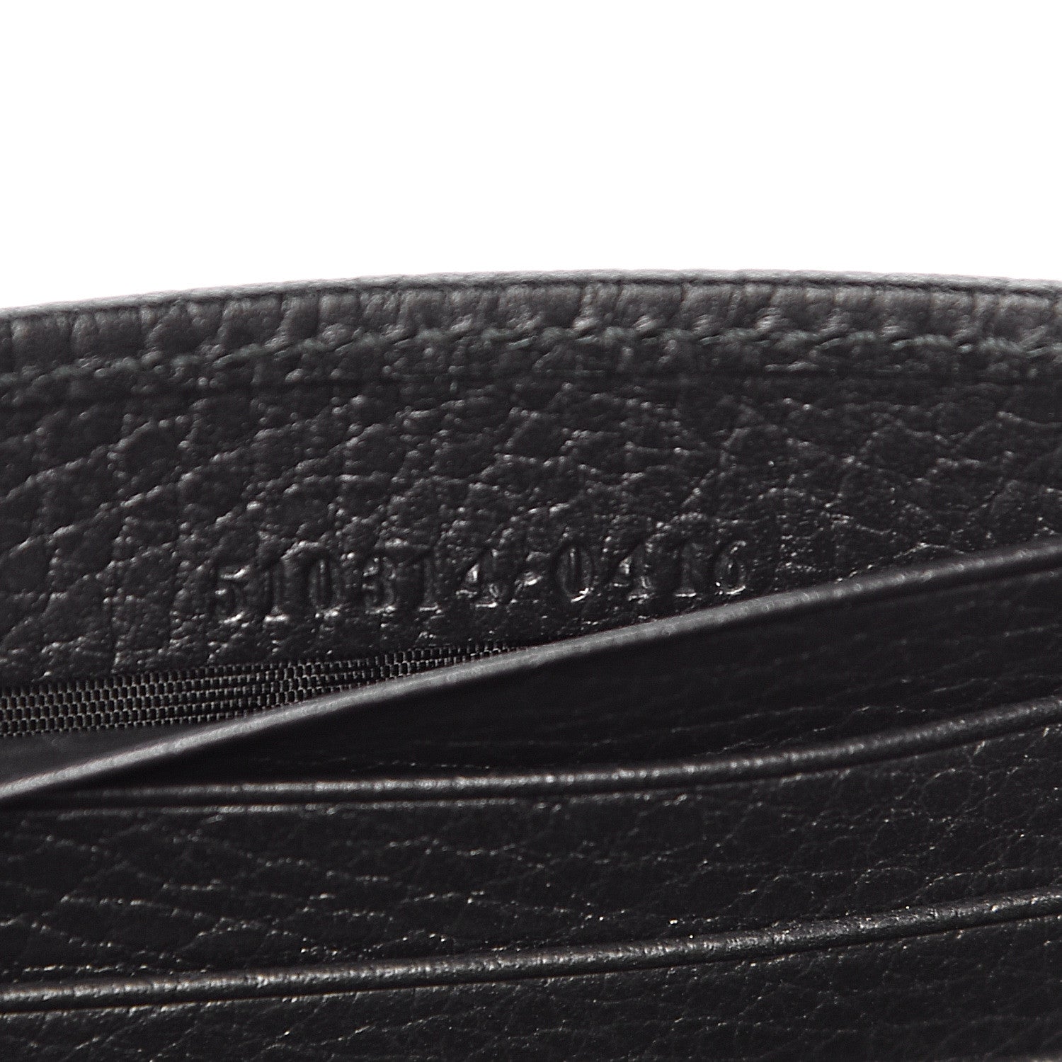 Gucci Dollar Calfskin Interlocking G Chain Wallet Black 7 of 11