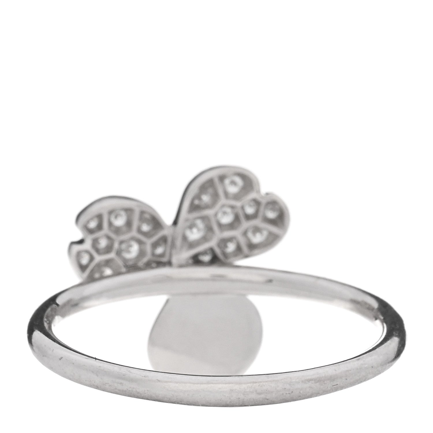 Tiffany Platinum Diamond Paper Flowers Ring 54 7 3 of 5