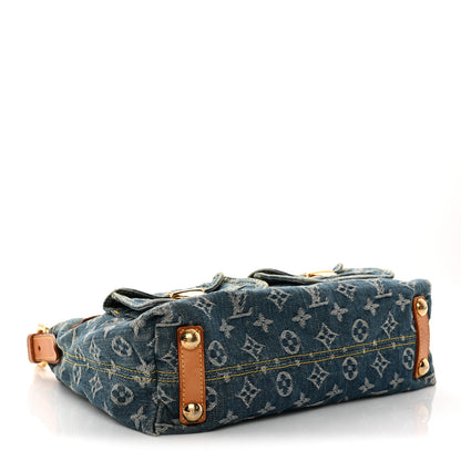 Louis Vuitton Monogram Denim Baggy PM Blue 3 of 11