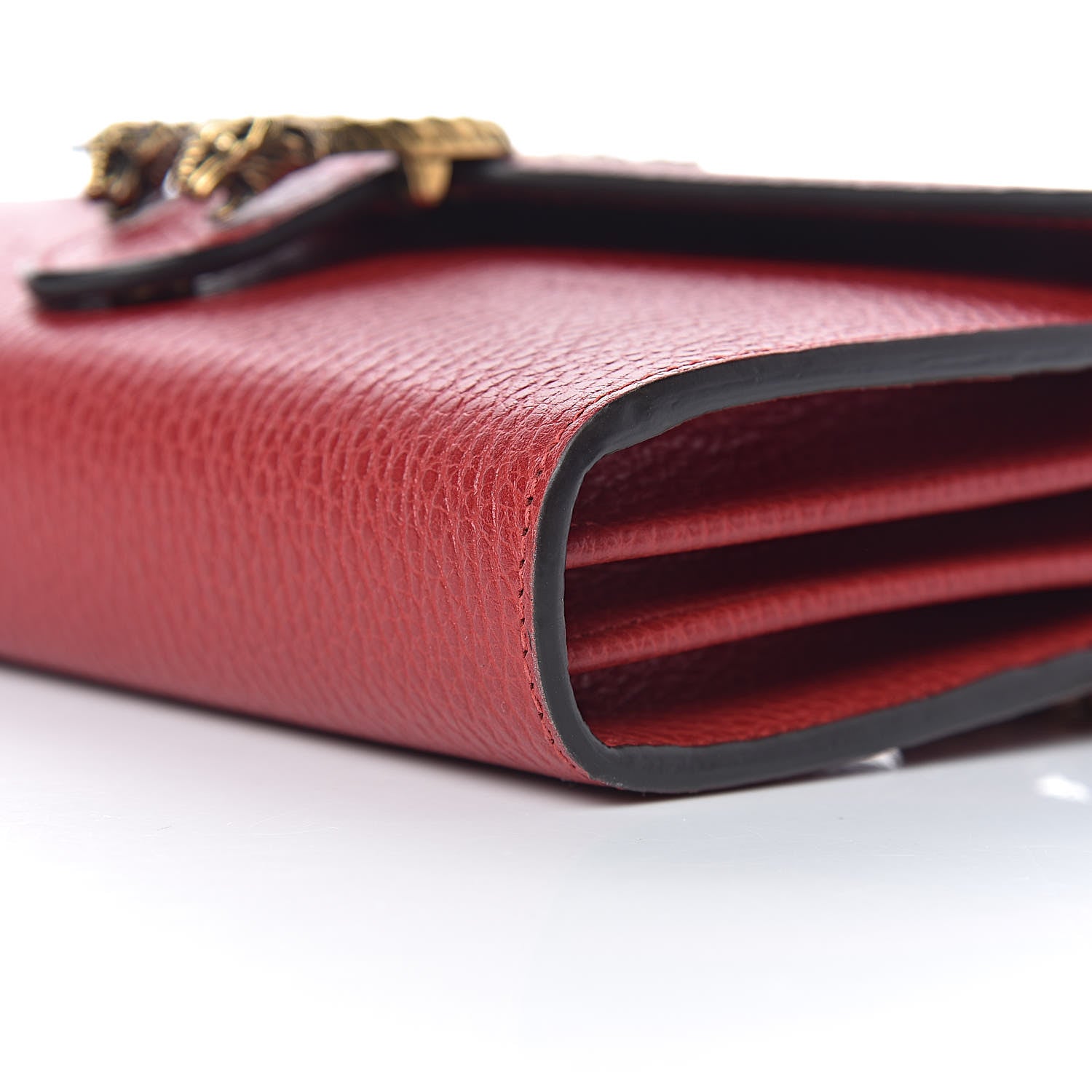 Gucci Calfskin Garden Dionysus Chain Wallet Hibiscus Red 11 of 12
