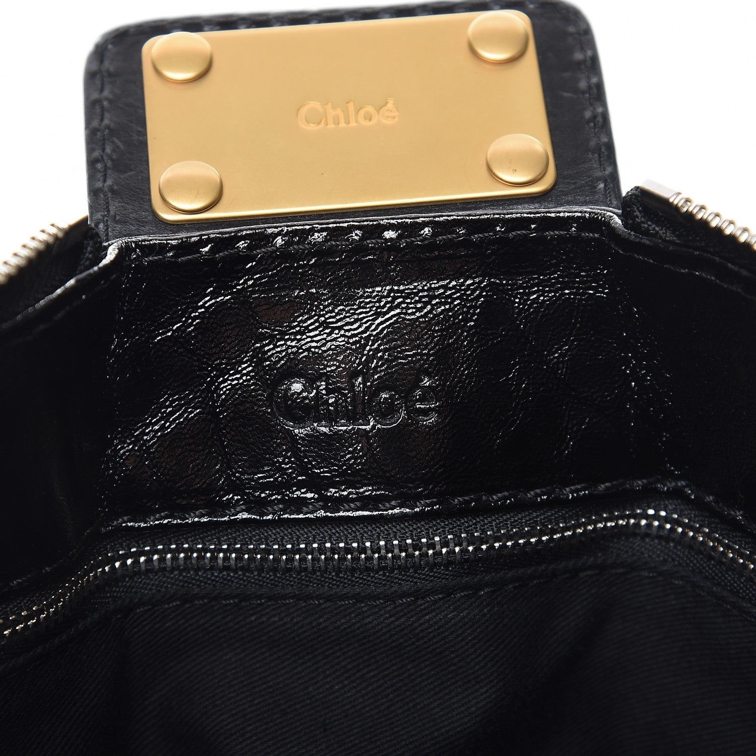 Chloe Patent Lambskin Medium Paddington Satchel Black 6 of 7