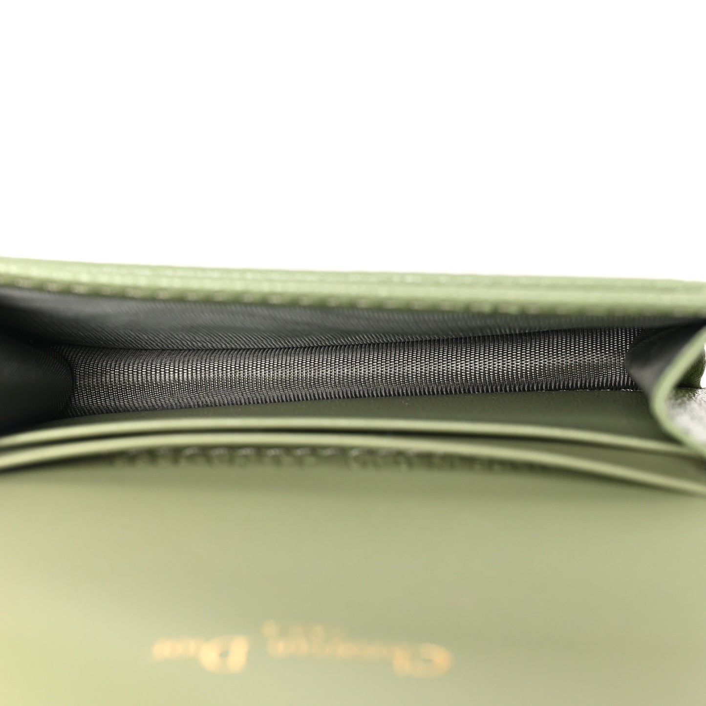 Goatskin Saddle Card Holder Light Green