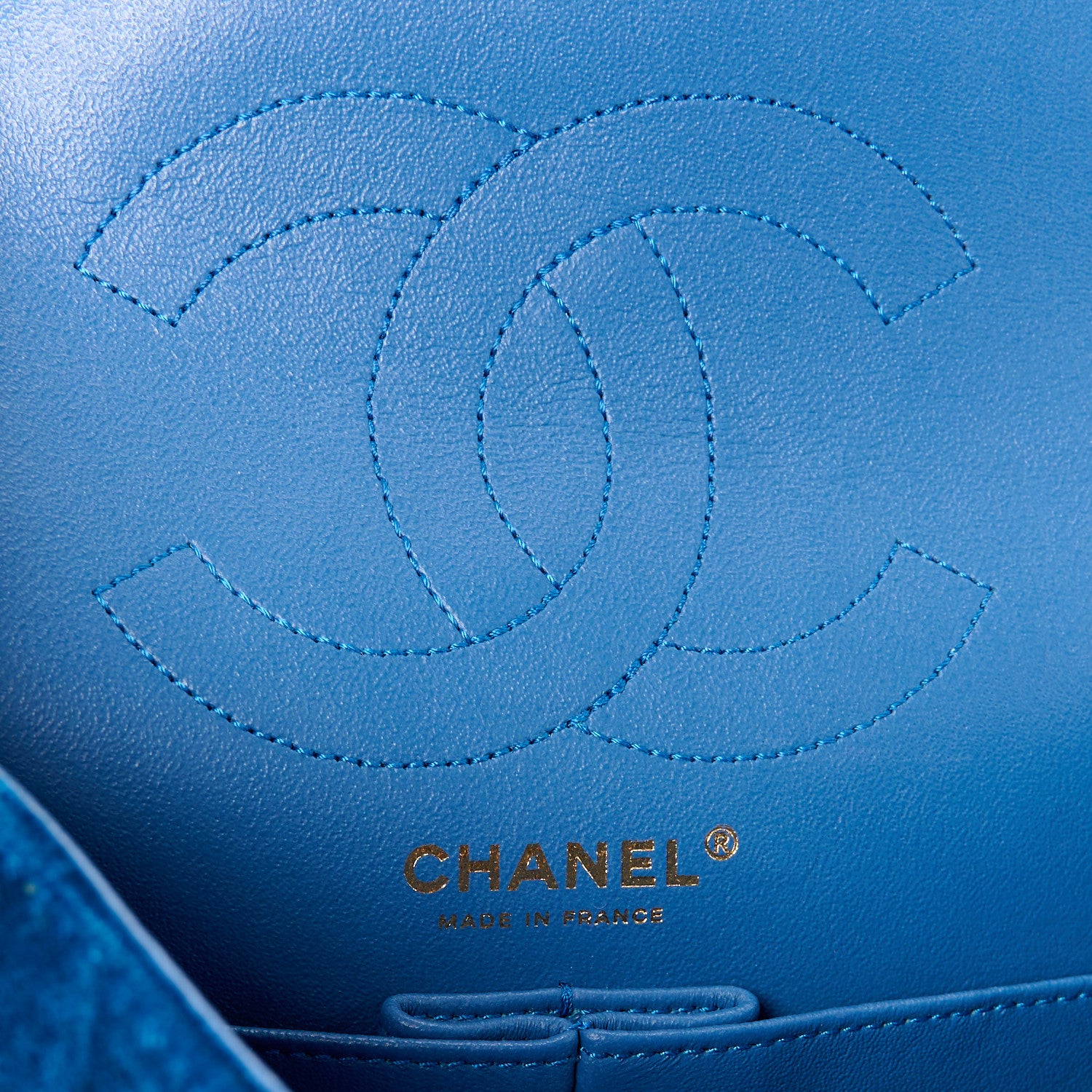 Chanel Velvet Quilted 2.55 Reissue 225 Flap Blue 6 of 11