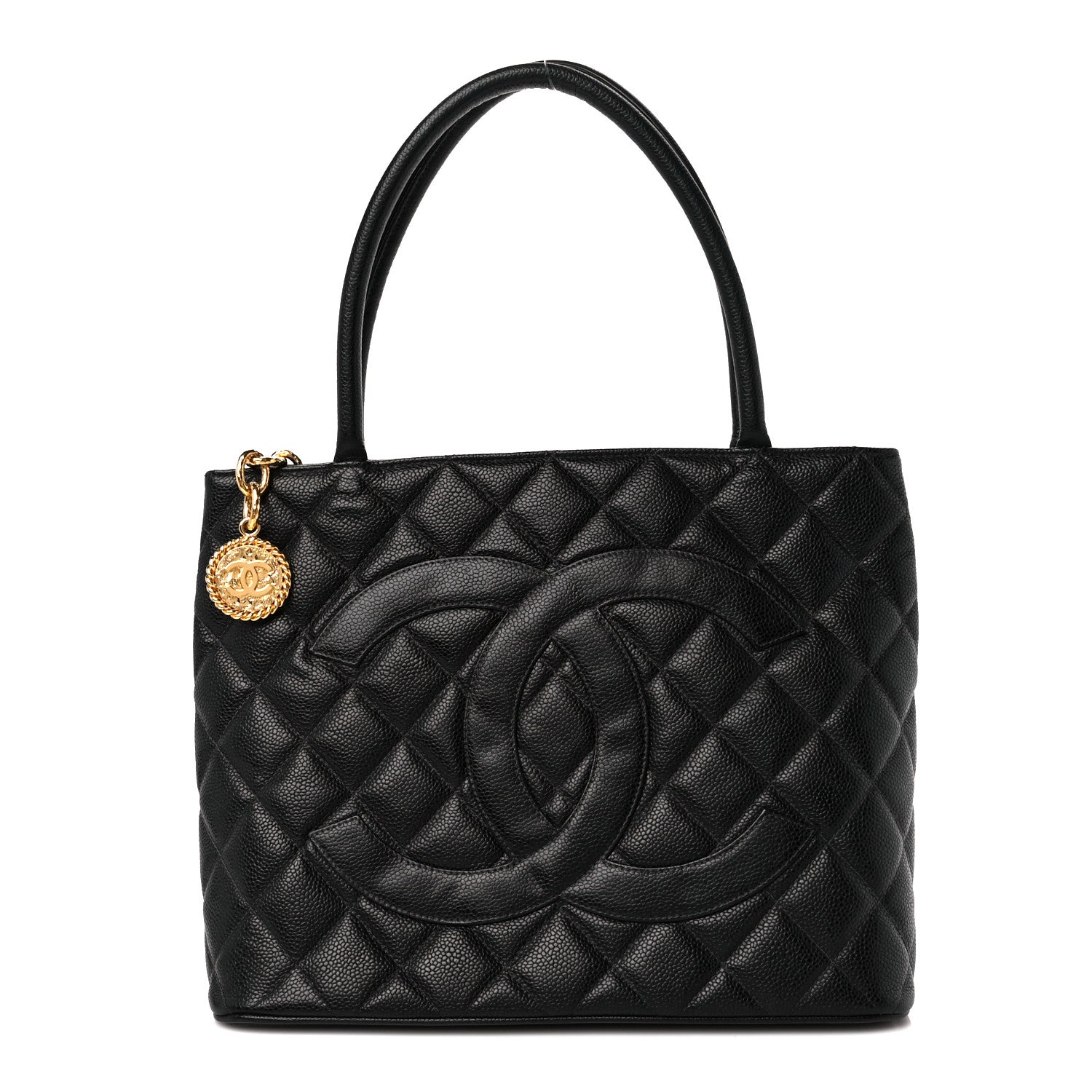 Chanel Caviar Quilted Medallion Tote Black 1 of 10