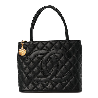 Chanel Caviar Quilted Medallion Tote Black 1 of 10