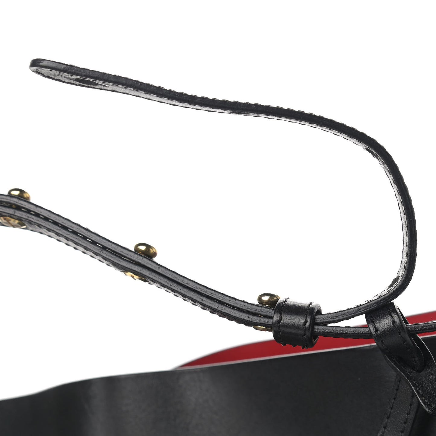Vegetable Tanned Calfskin Bucket Bag Black Flamma