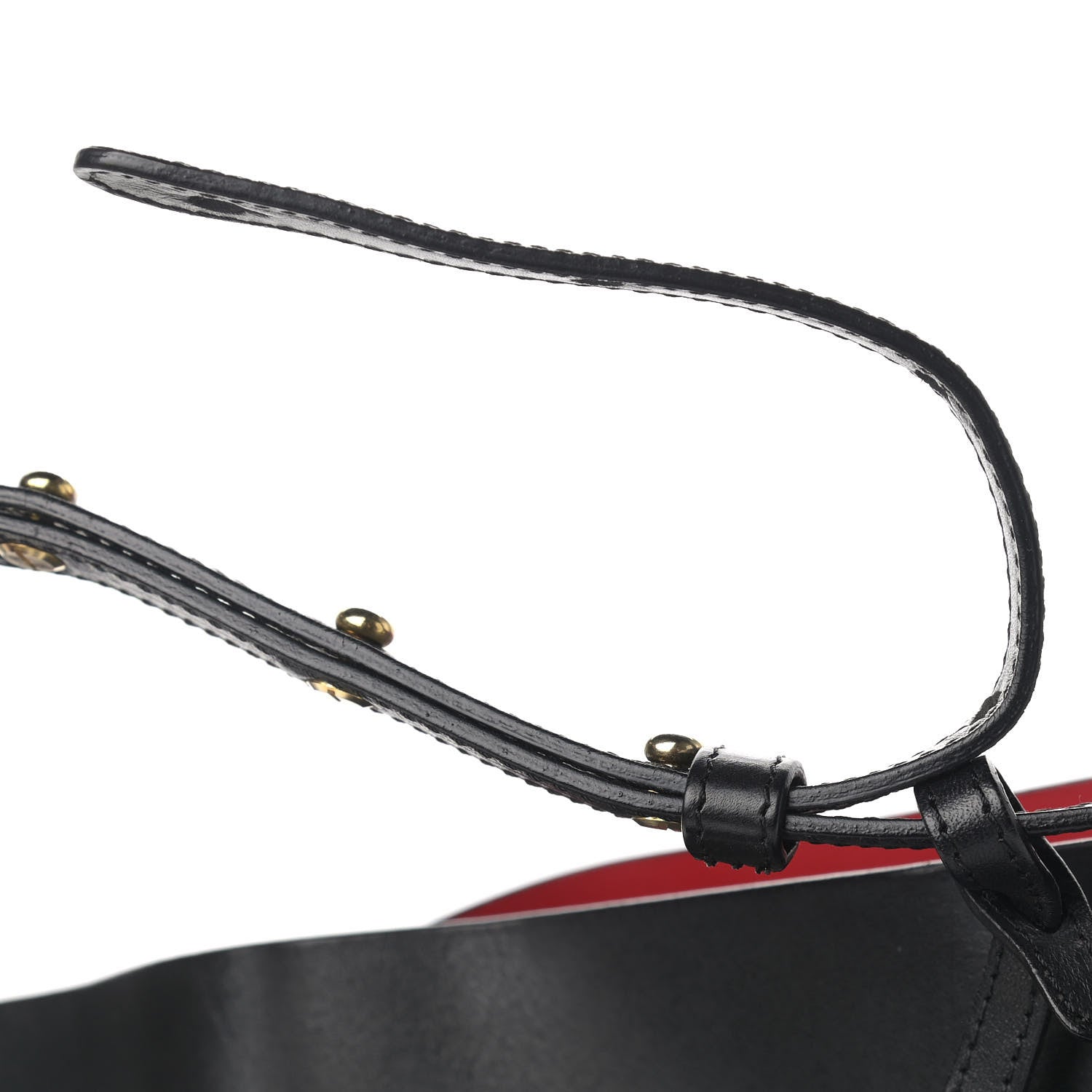 Mansur Gavriel Vegetable Tanned Calfskin Bucket Bag Black Flamma 15 of 15