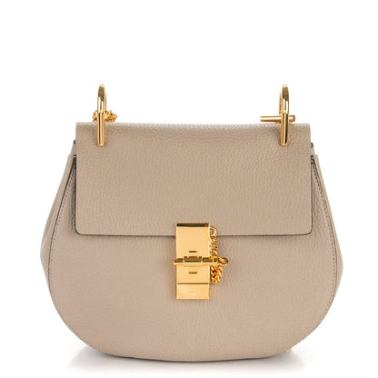Chloe Grained Lambskin Drew Shoulder Bag Motty Grey 1 of 7