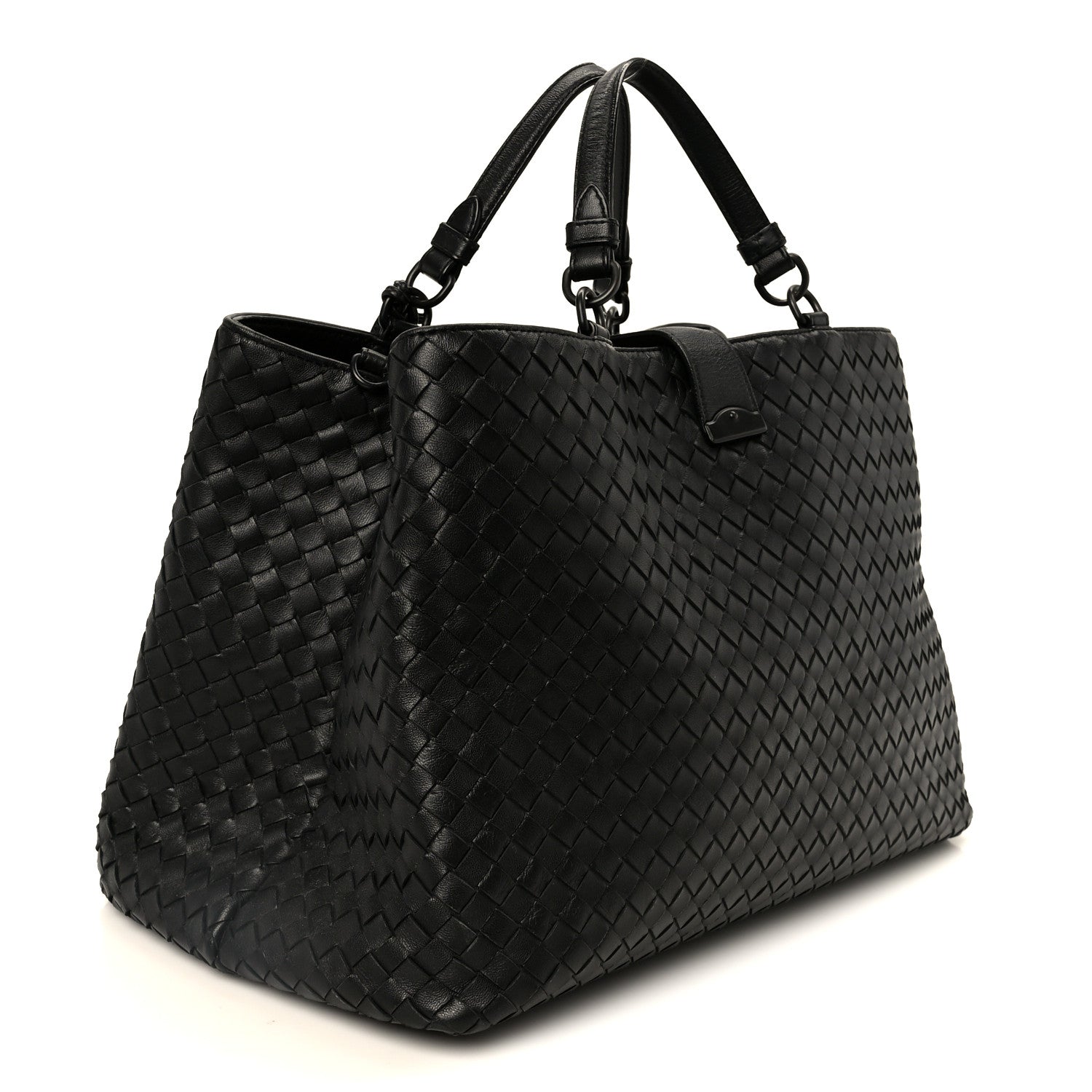 Bottega Veneta Nappa Intrecciato Large Roma Tote Black 3 of 11