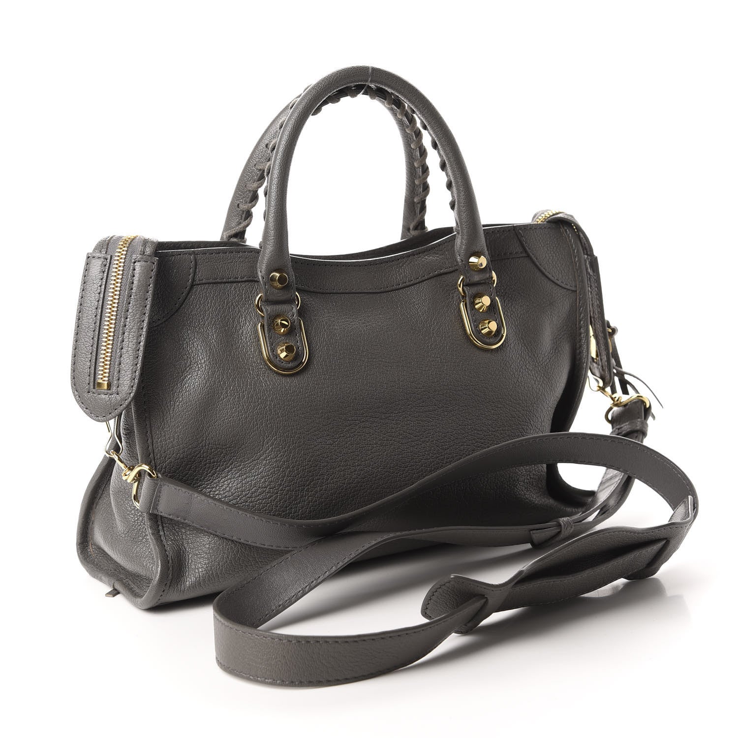 Balenciaga Chevre Gold Metallic Edge Hardware S City Gris Acier 3 of 10