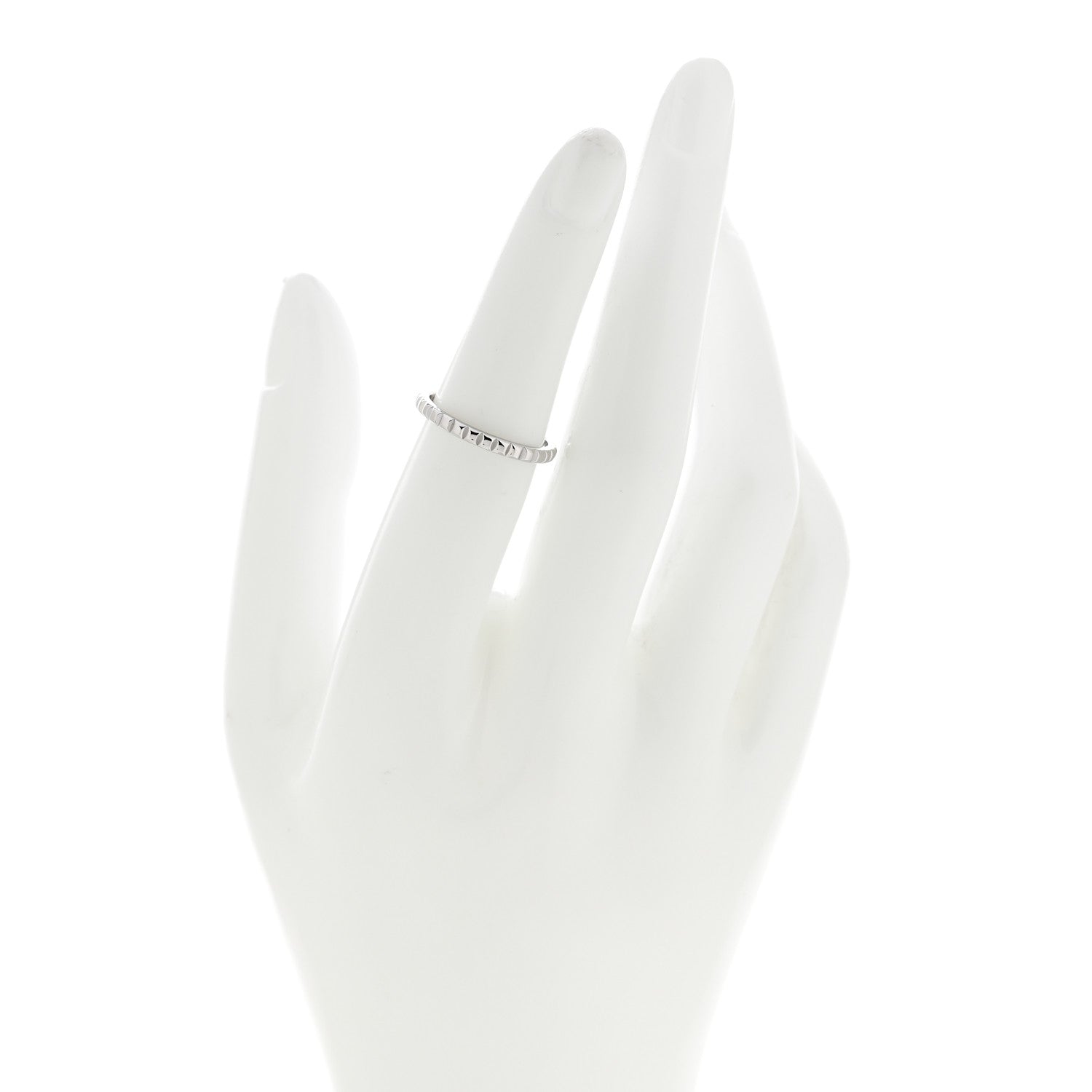 Boucheron Platinum Mini Clou De Paris Wedding Band Ring 51 5.75 2 of 5