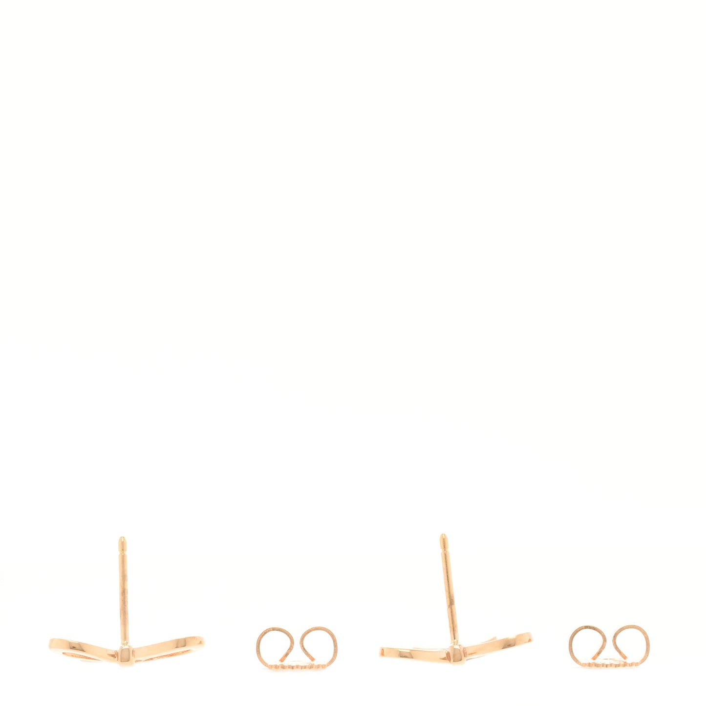 18K Rose Gold Bow Earrings
