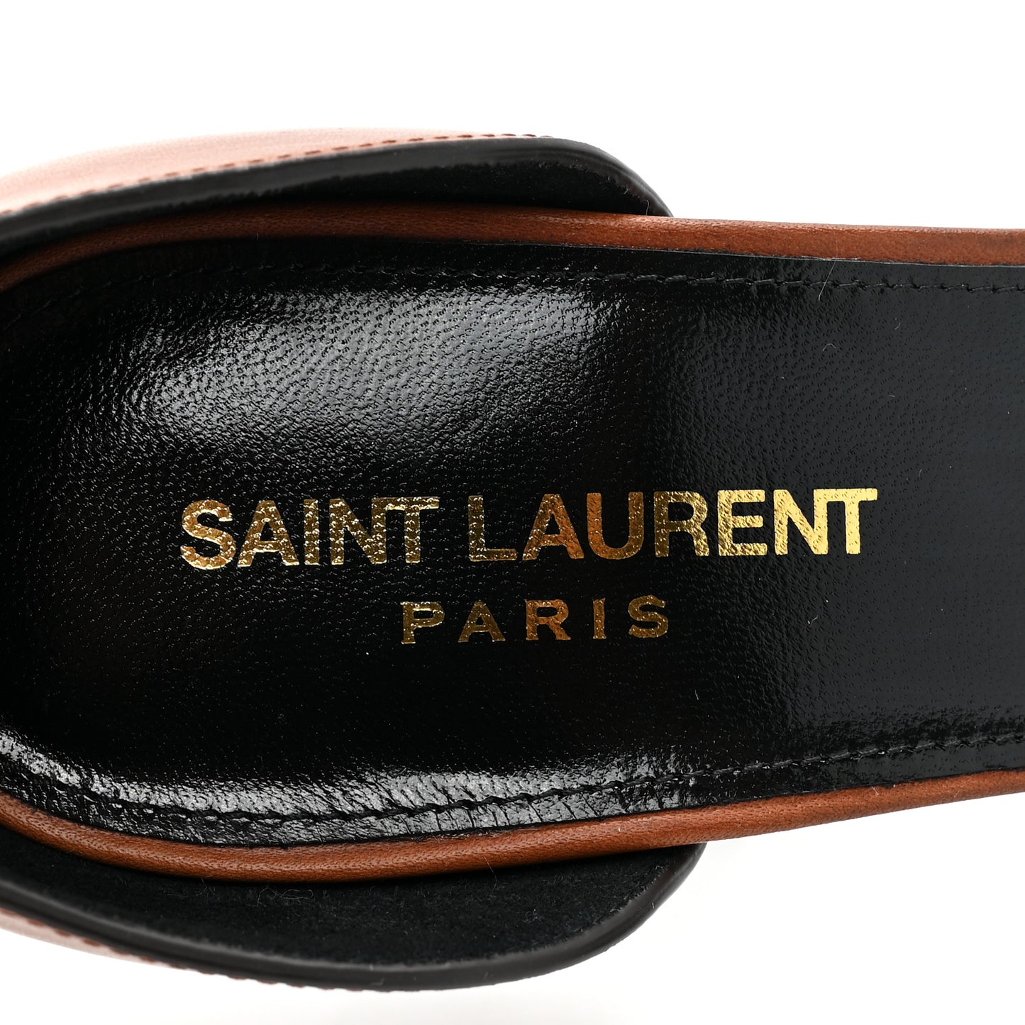 Calfskin Opyum Sandals 39 Cognac