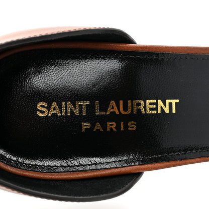 Saint Laurent Calfskin Opyum Sandals 39 Cognac 7 of 8