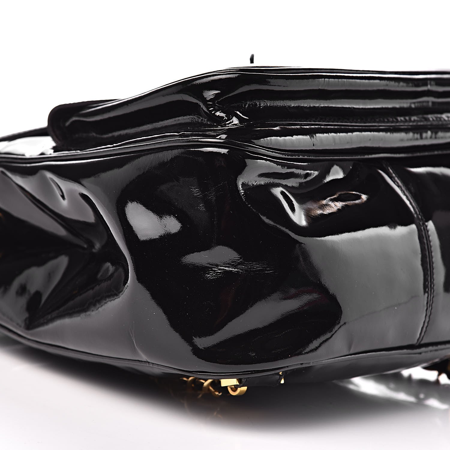 Chanel Patent CC Drawstring Backpack Black 12 of 15