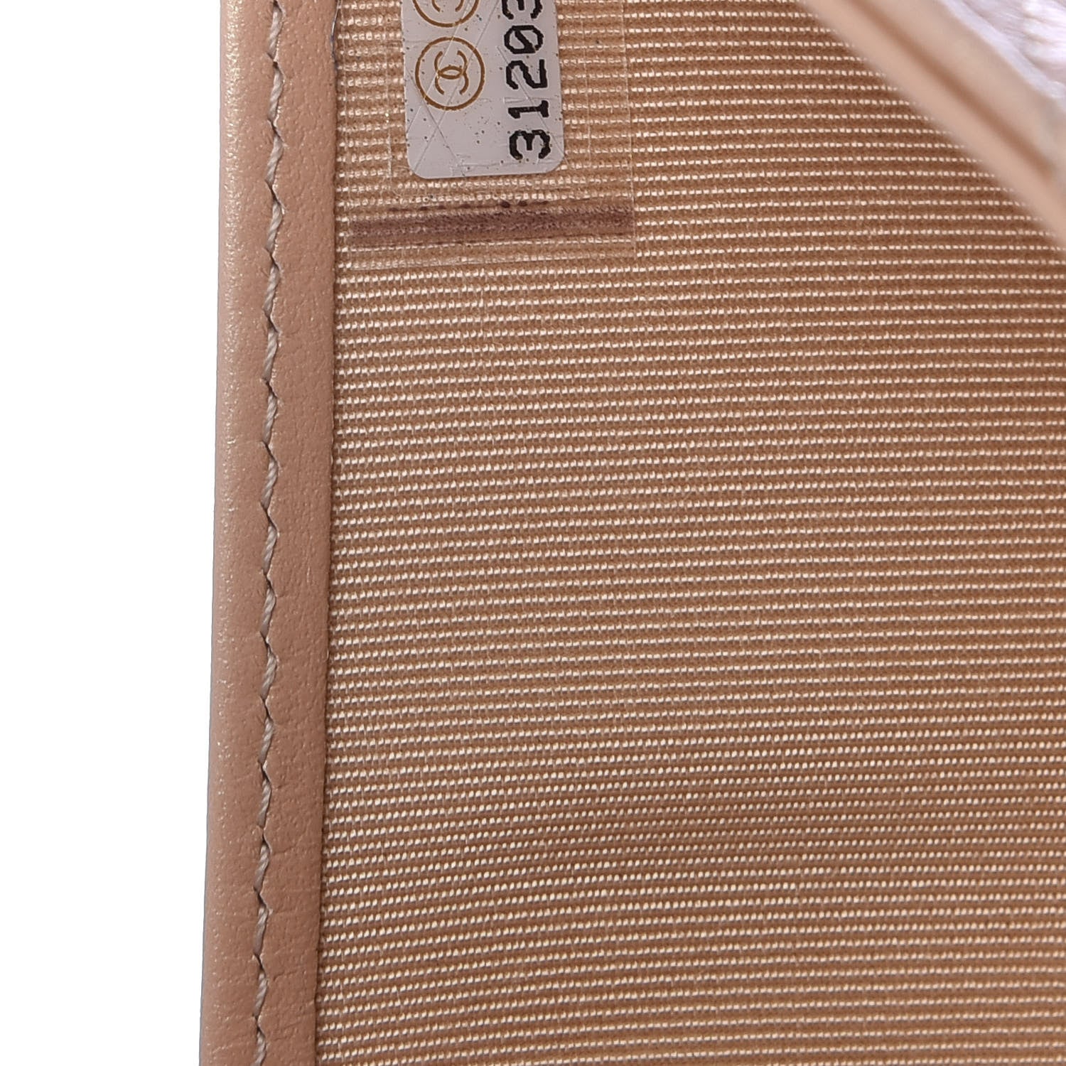 Chanel Iridescent Calfskin Quilted Compact Flap Wallet Beige 8 of 10
