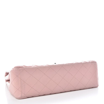 Chanel Lambskin Quilted Maxi Single Flap Pink 4 of 19