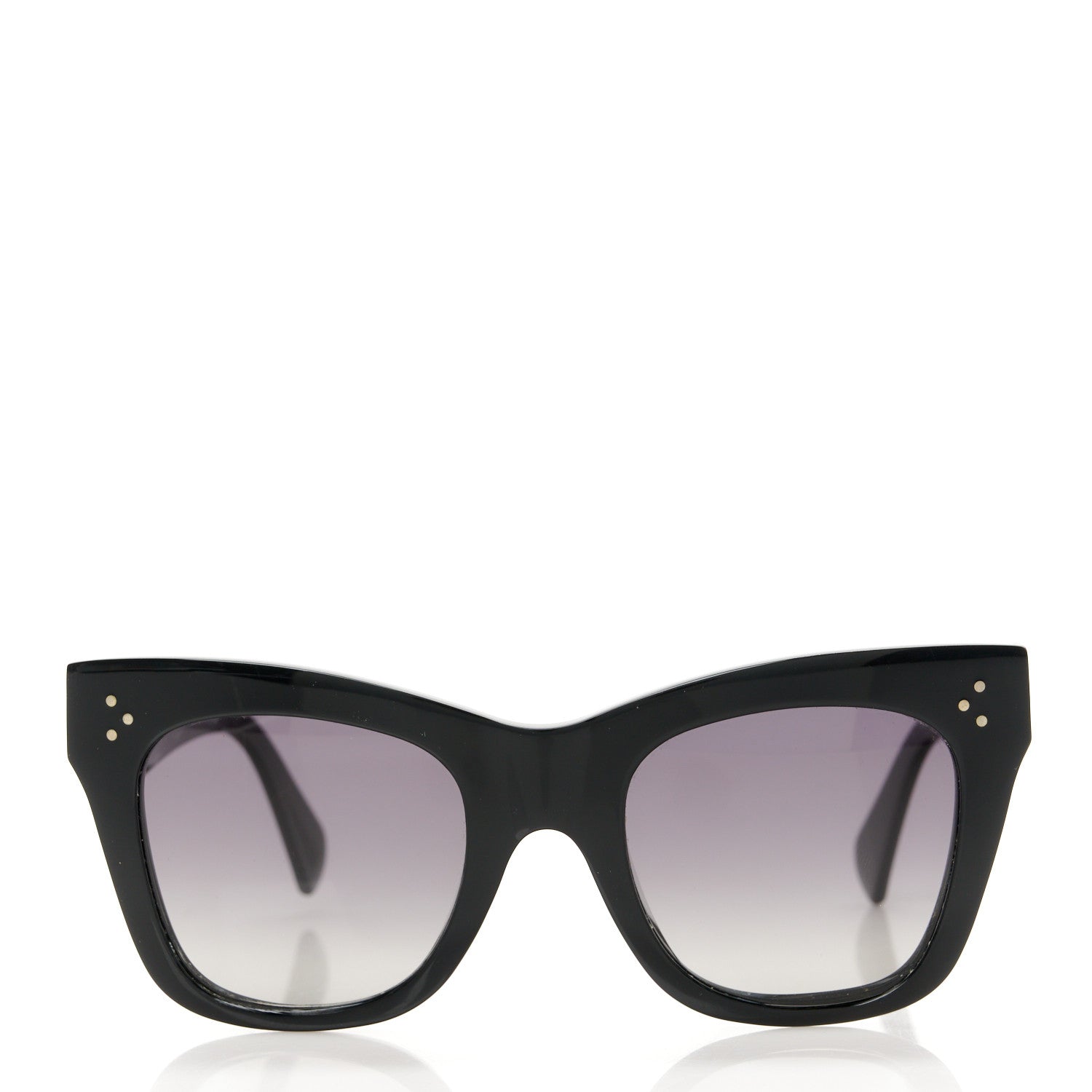 Celine Acetate Polarized Sunglasses CL4004IN Black 2 of 8